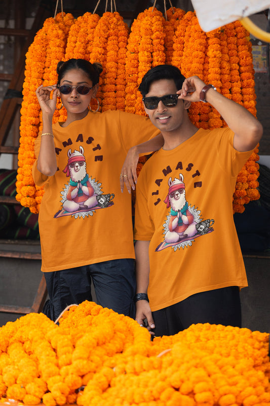 Camiseta Llamaste Divertida – Llama Meditando Yoga