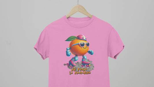 Camiseta "Me Patina la Mandarina": ¡Rodando con Estilo y Frescura!