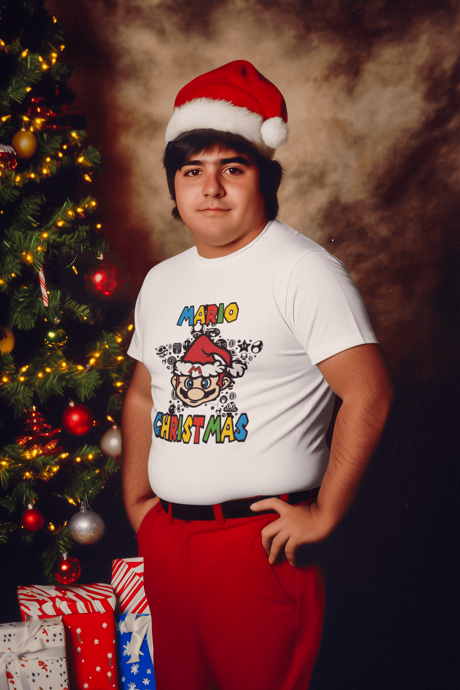 camiseta navideña Mario
camiseta gamer
StarWayToHelen
camiseta divertida
Mario Navidad