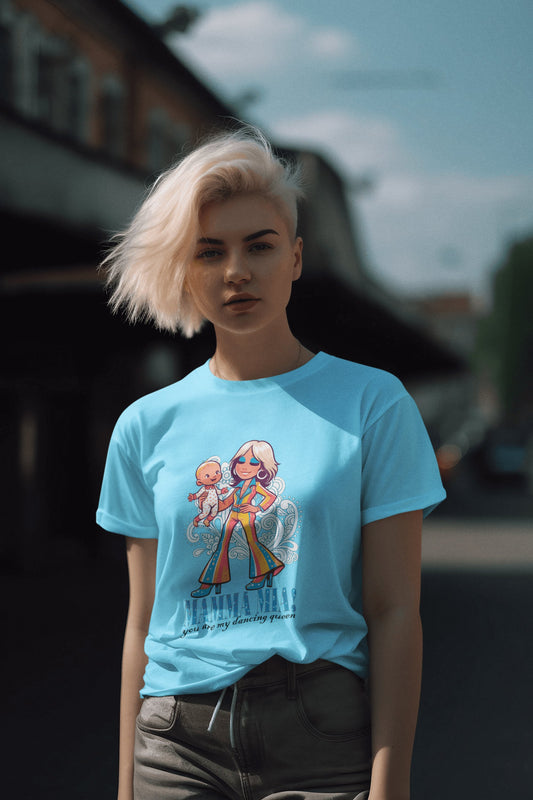 Camiseta Mamma Mia Dancing Queen mockup