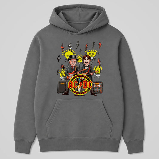 Sudadera AC/DC parodia de AC/DC, Nikola Tesla y Thomas Edison - Starway to Helen