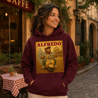 Chica con sudadera granate Alfredo (ALF) - Starway to Helen
