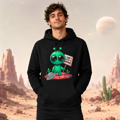 Hombre con sudadera Alien Escéptico, alienígena escéptico - Starway to Helen