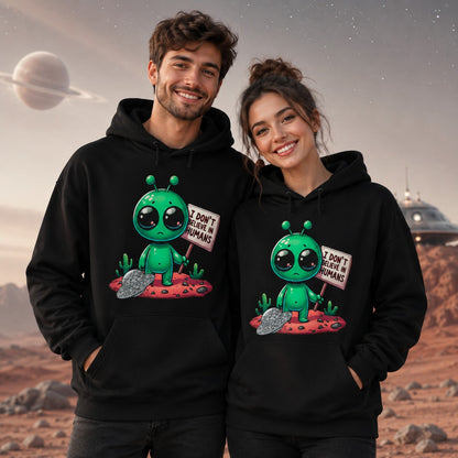 Pareja con sudadera Alien Escéptico, alienígena escéptico - Starway to Helen