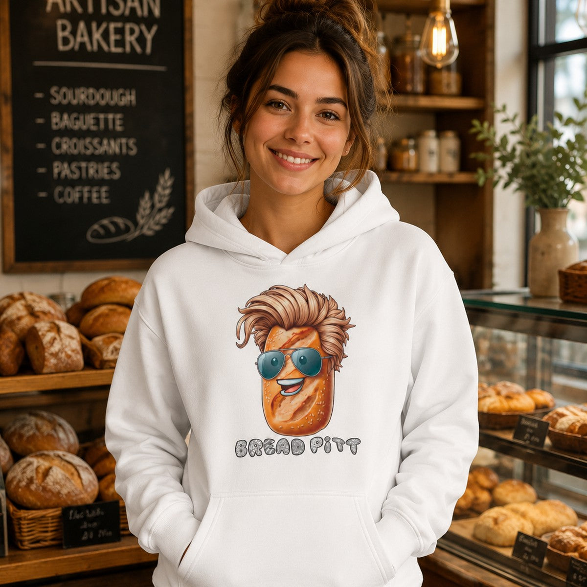 Mujer con sudadera Bread Pitt, parodia de Brad Pitt - Starway to Helen