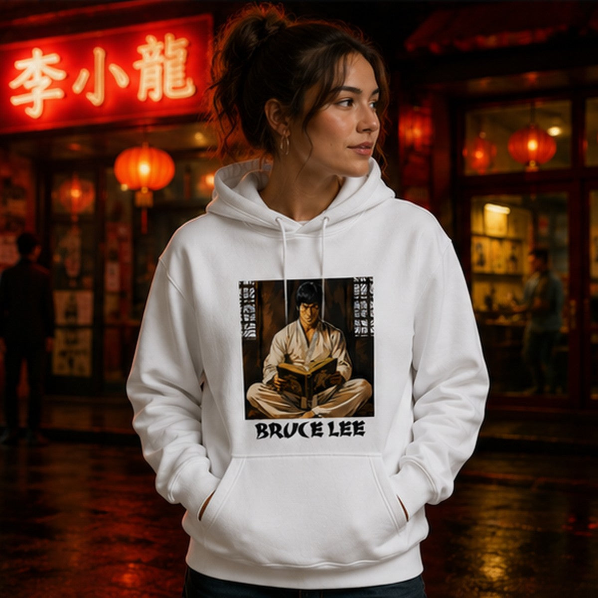 Mujer con sudadera Bruce Lee - Starway to Helen