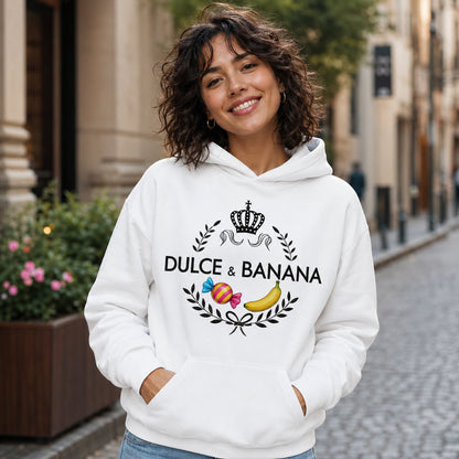 Mujer con sudadera Dolce & Banana, Dolce & Gabbana - Starway to Helen