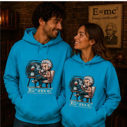 Pareja con sudadera E=mc², Albert Einstein - Starway to Helen