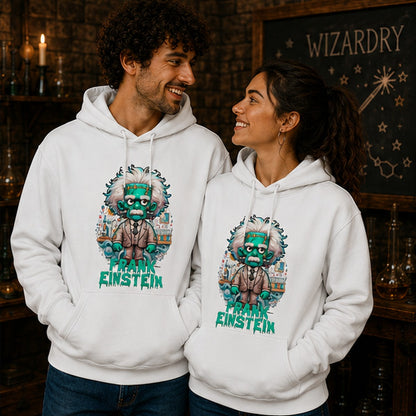 Pareja con sudadera Frank Einstein, Frankenstein y Einstein - Starway to Helen
