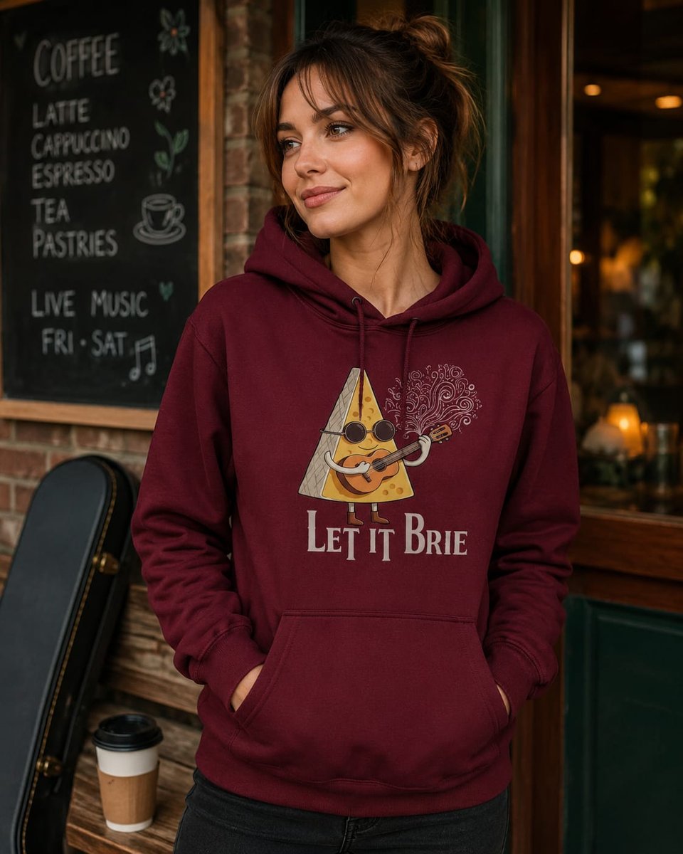 Mujer con sudadera Let it Brie, The Beatles (Let It Be) - Starway to Helen