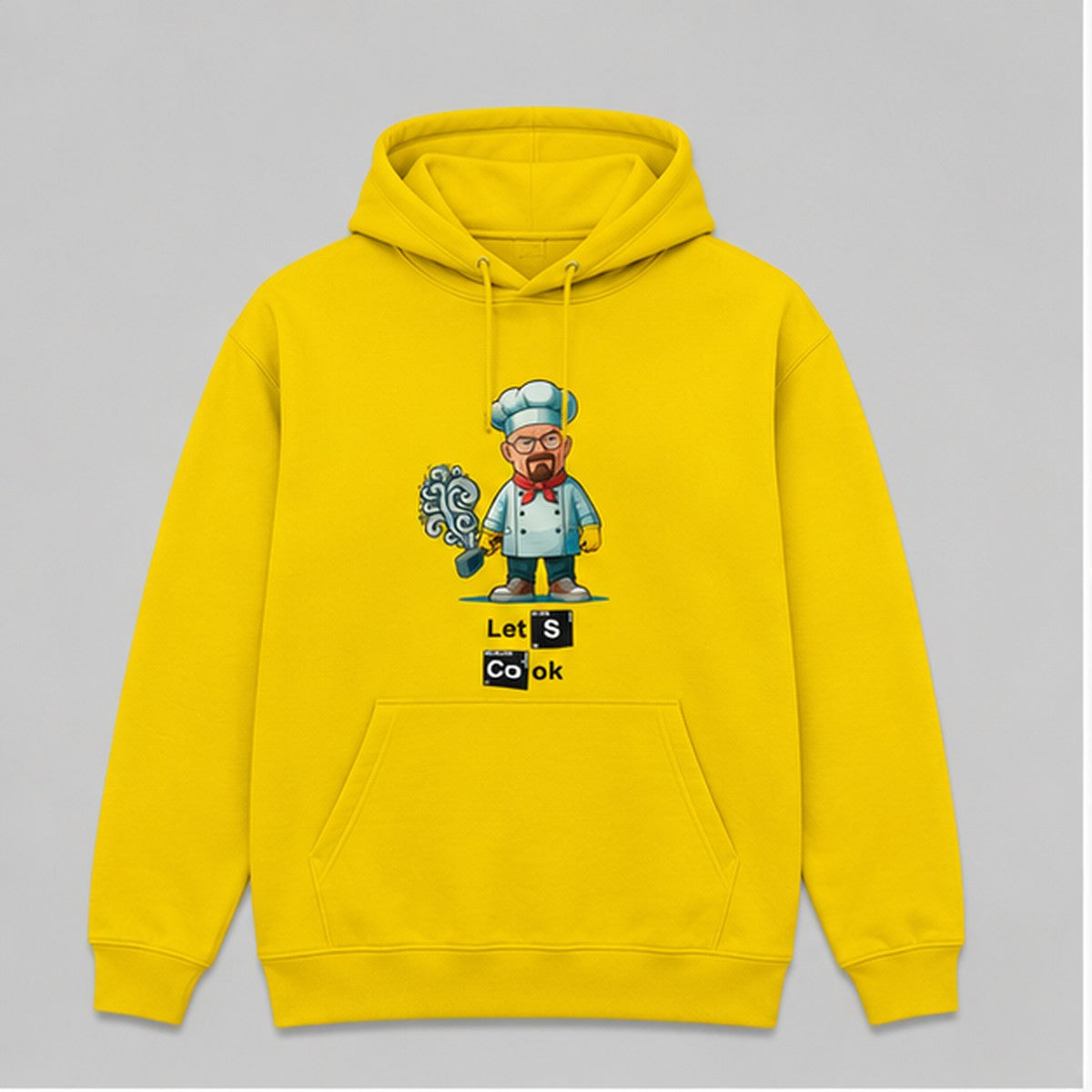 Sudadera Let's Cook amarilla, parodia de la serie Breaking Bad - Starway to Helen