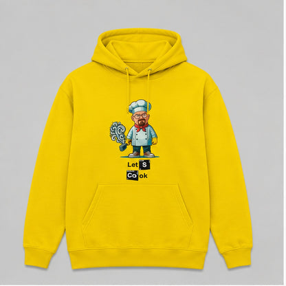 Sudadera Let's Cook amarilla, parodia de la serie Breaking Bad - Starway to Helen