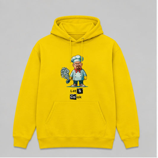 Sudadera Let's Cook amarilla, parodia de la serie Breaking Bad - Starway to Helen