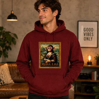 Hombre con sudadera Mona, Mona Lisa de Da Vinci - Starway to Helen