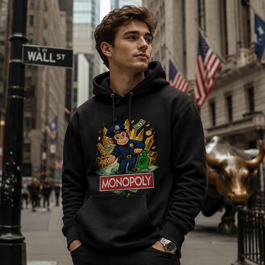 Hombre con sudadera Monopoly, juego Monopoly - Starway to Helen