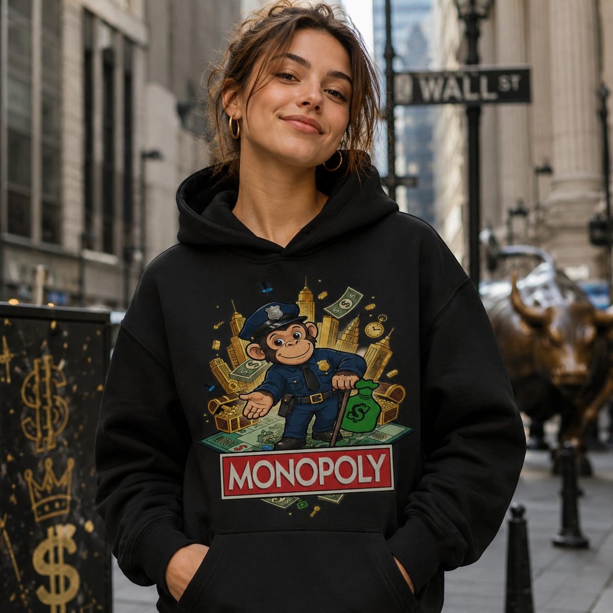 Mujer con sudadera Monopoly, juego Monopoly - Starway to Helen