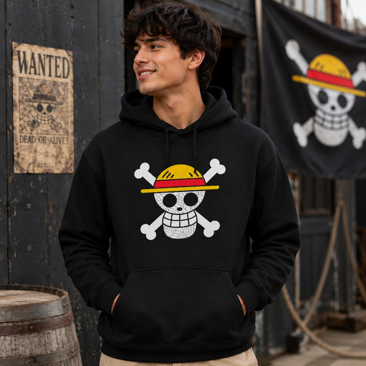 Hombre con sudadera One Piece, anime One Piece - Starway to Helen