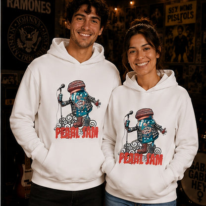 Pareja con sudadera Pearl Jam, banda Pearl Jam - Starway to Helen