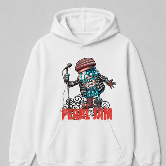 Sudadera Pearl Jam blanca, parodia de la banda Pearl Jam - Starway to Helen