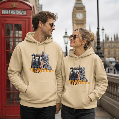 Pareja con sudadera Penguin Blinders, parodia de Peaky Blinders - Starway to Helen
