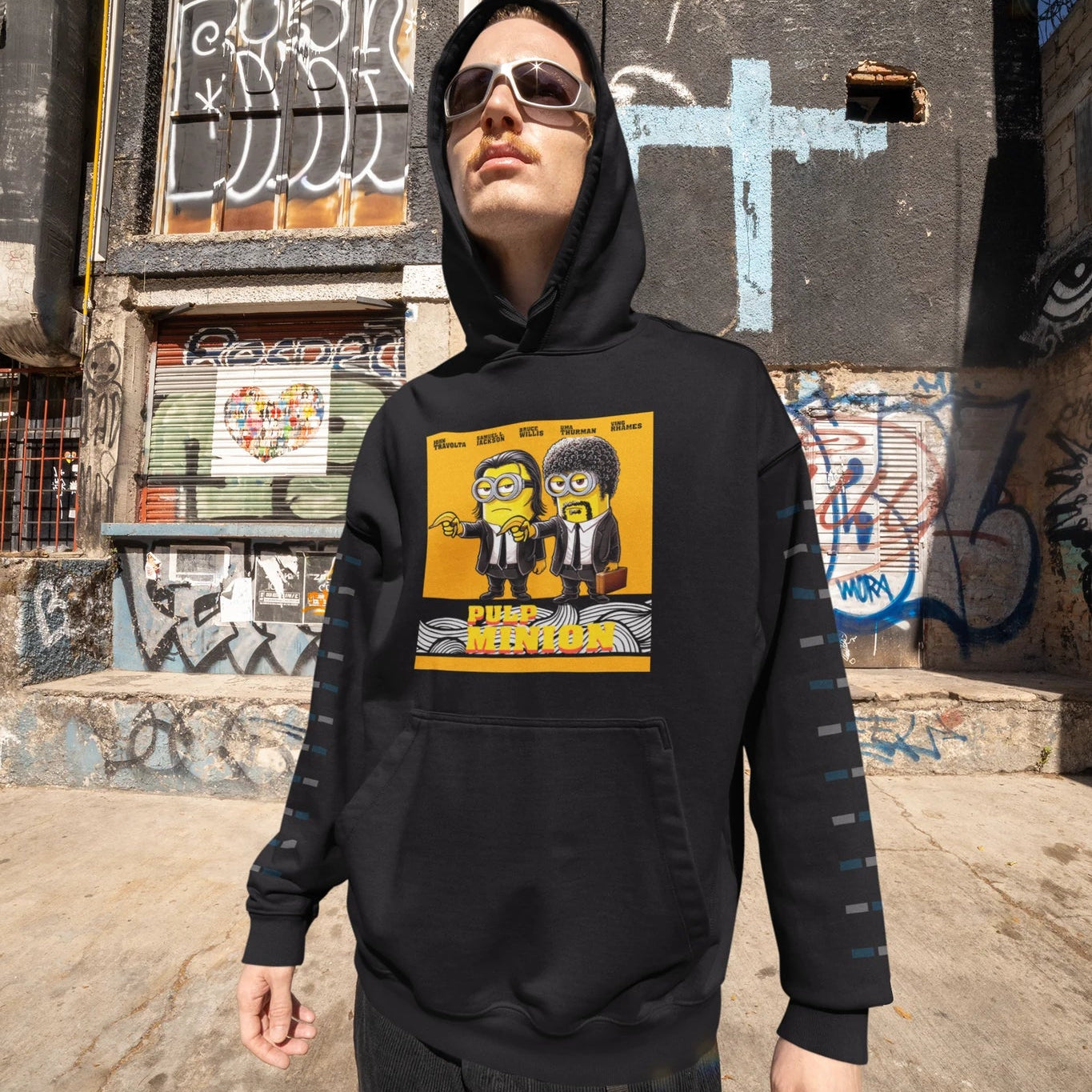Sudadera Pulp Minion, Pulp Fiction y los Minions - Starway to Helen