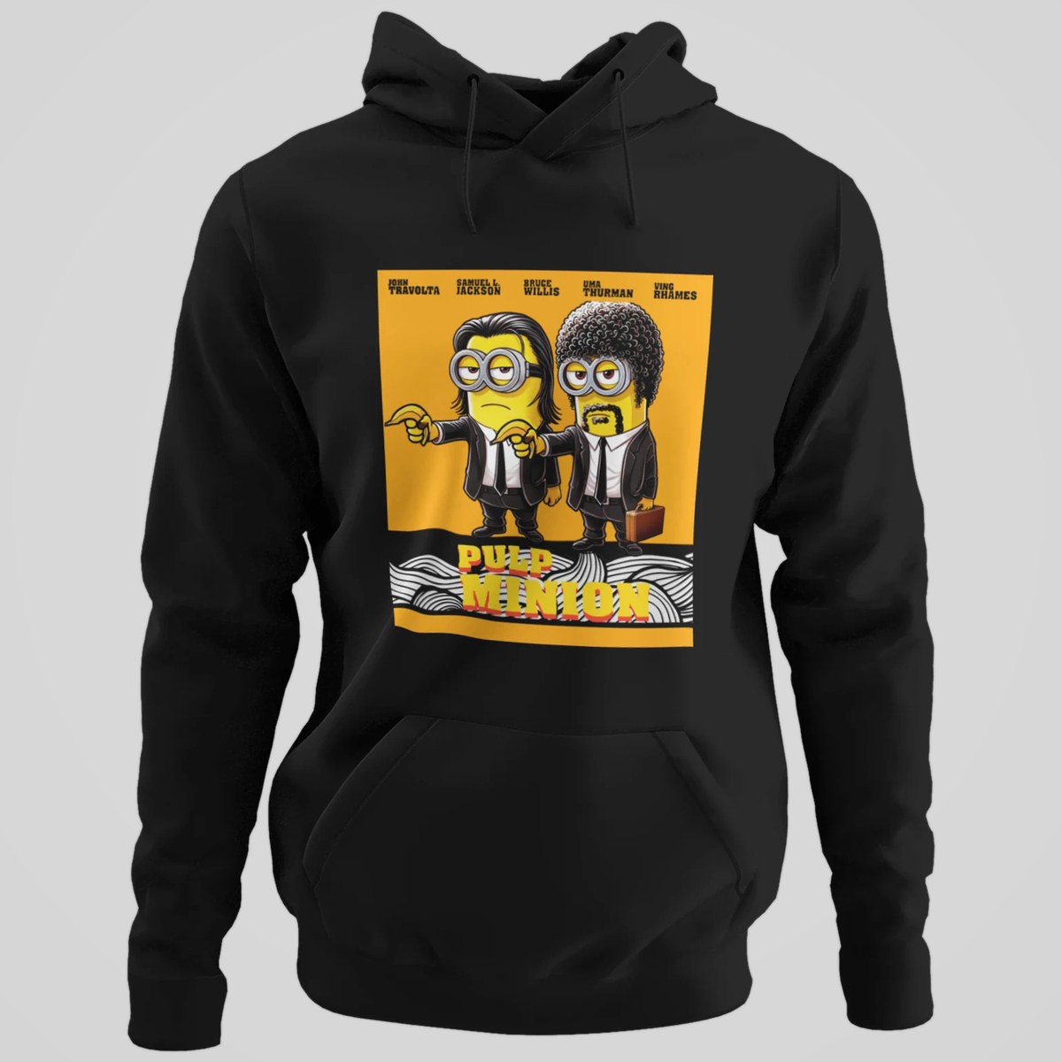 Sudadera Pulp Minion parodia de Pulp Fiction y los Minions - Starway to Helen