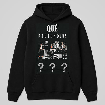 Sudadera Qué Pretenders negra, parodia de la banda The Pretenders - Starway to Helen