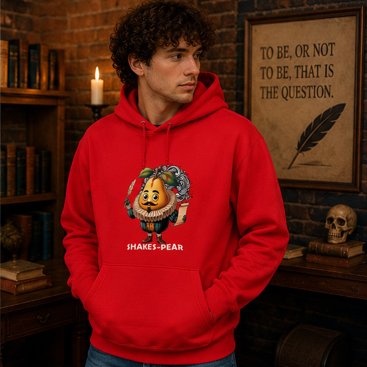 Hombre con sudadera Shakes-Pear, parodia de Shakespeare - Starway to Helen