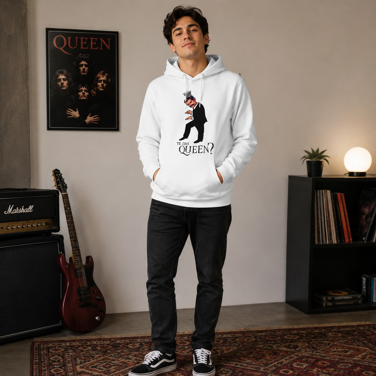 Hombre con sudadera Te Das Queen?, parodia de Queen - Starway to Helen