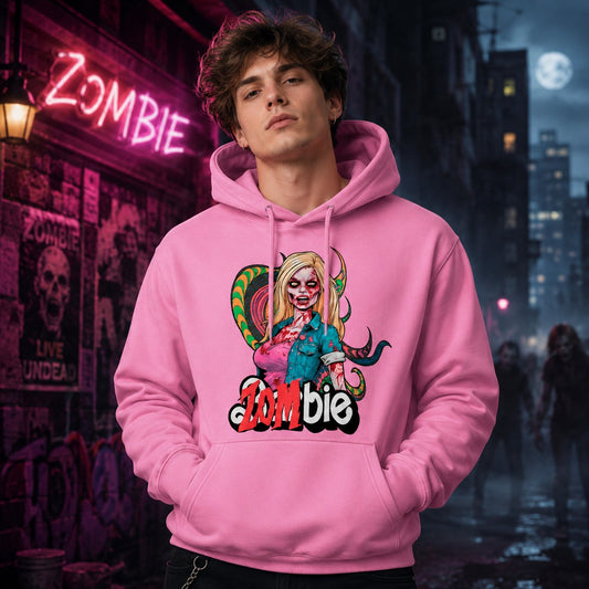 Hombre con sudadera Zombie, parodia de Barbie zombi - Starway to Helen