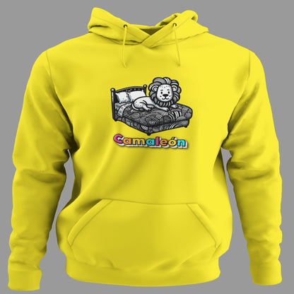 Sudadera Camaleón con capucha, diseño camaleón colorido, humor y estilo original
