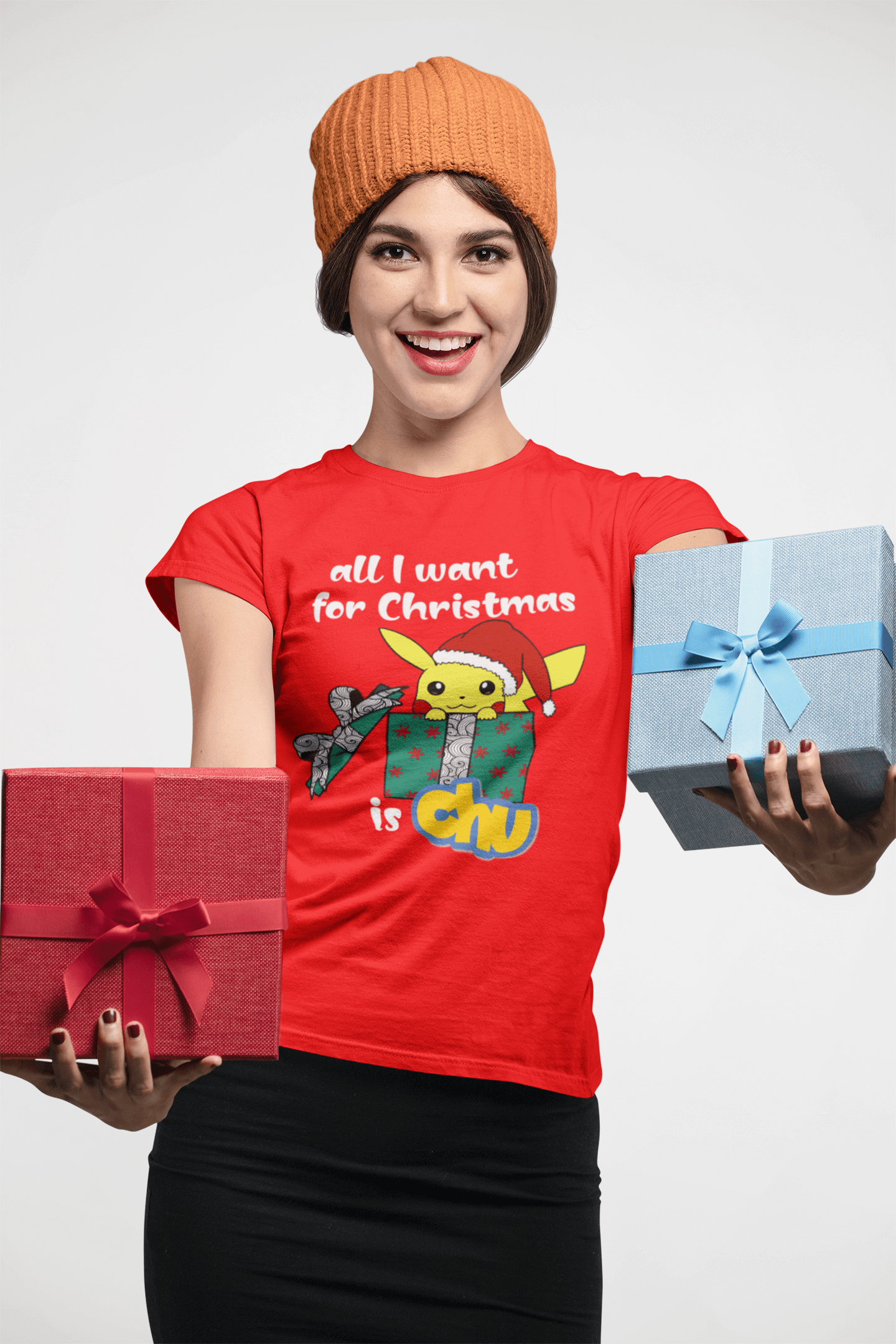 camiseta navideña
All I Want for Christmas is Chu
Pikachu Navidad
StarWayToHelen
ropa original