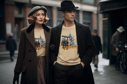 Camiseta Penguin Blinders, parodia de Peaky Blinders - Starway to Helen