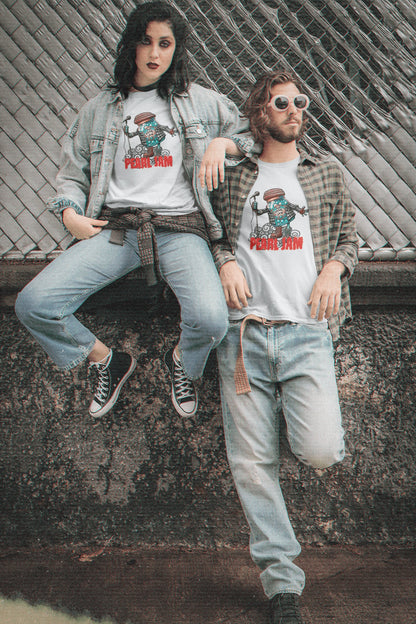 Pareja con camiseta Pearl Jam, banda Pearl Jam - Starway to Helen