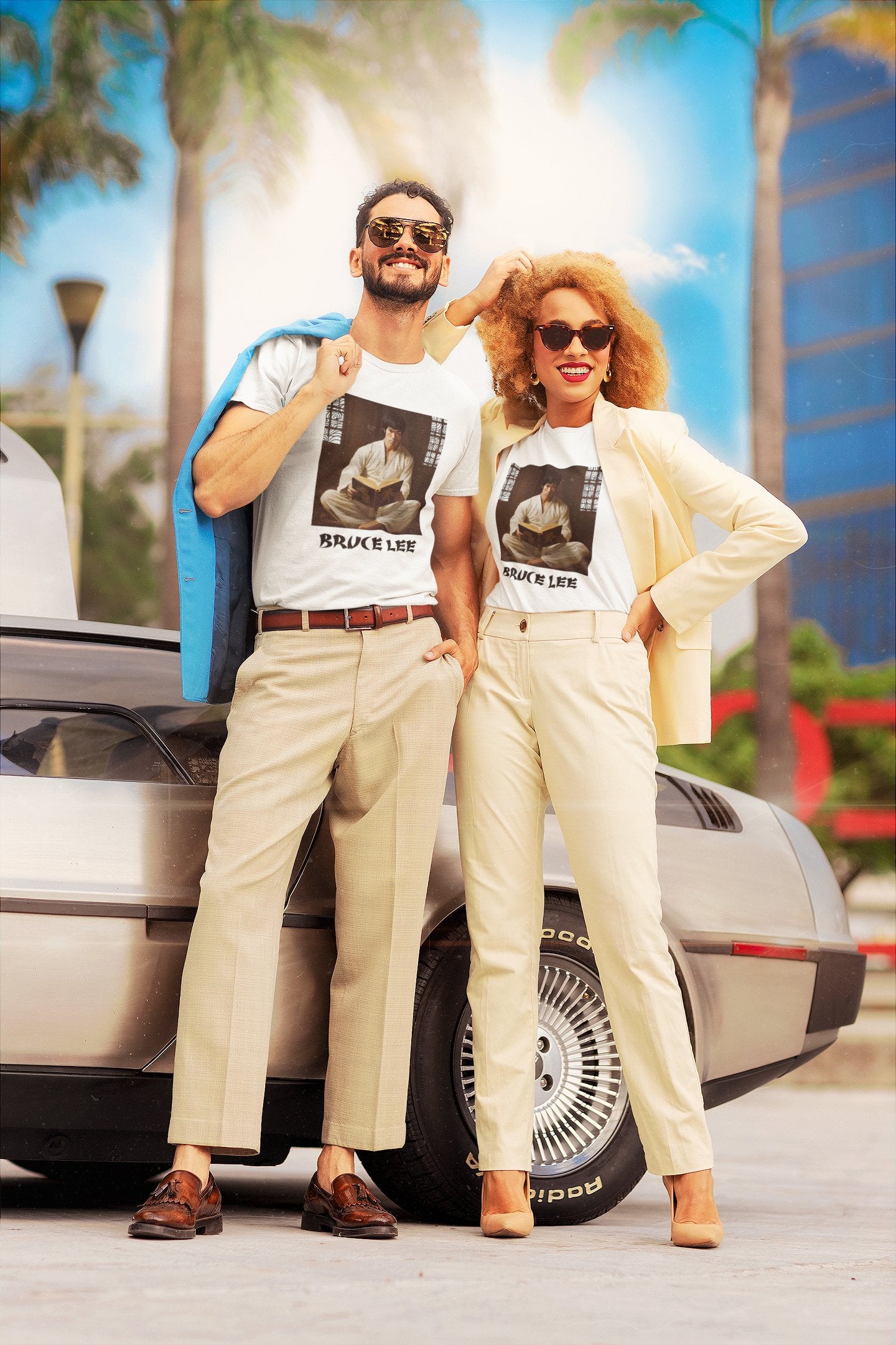 Pareja con camiseta Bruce Lee - Starway to Helen