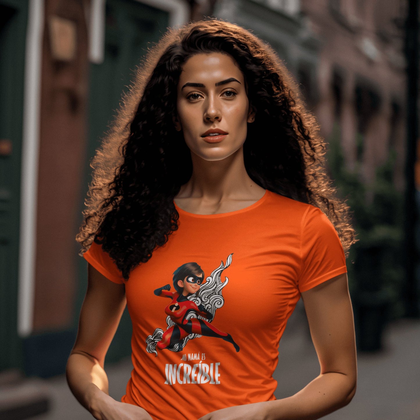Mujer con camiseta Mi Mamá es Increíble de Starway to Helen