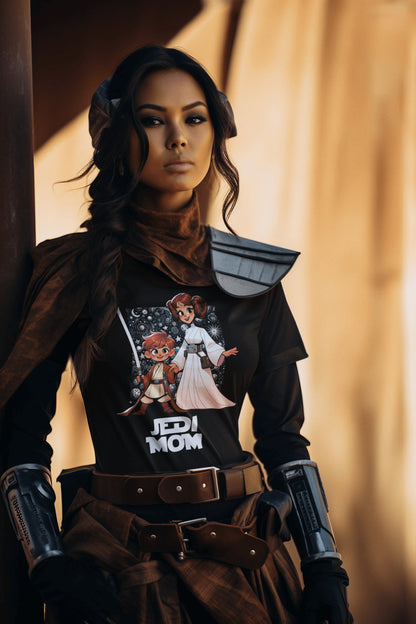 Camiseta Jedi Mom, parodia de Star Wars - Starway to Helen