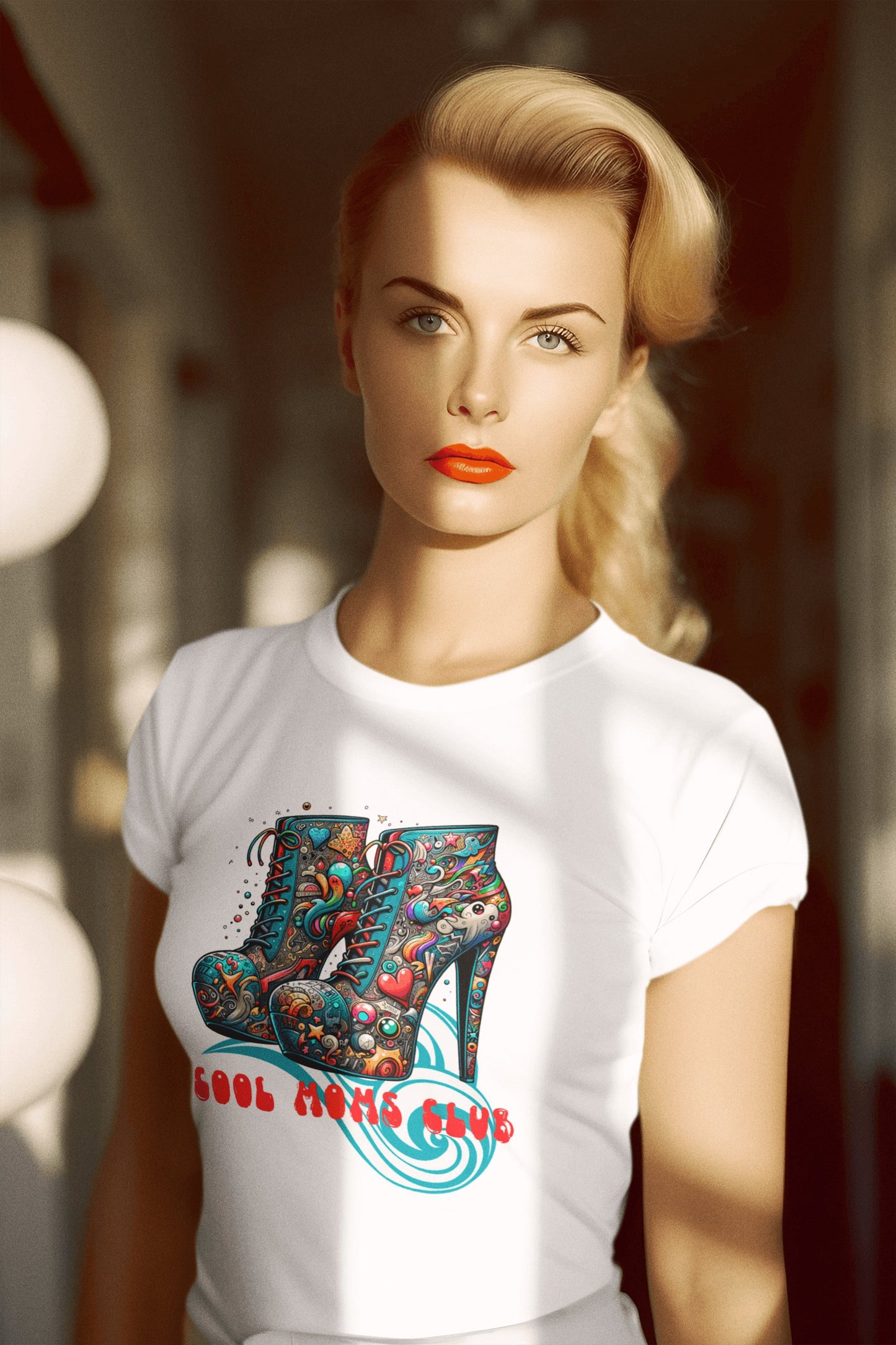 Camiseta Cool Moms Club mockup