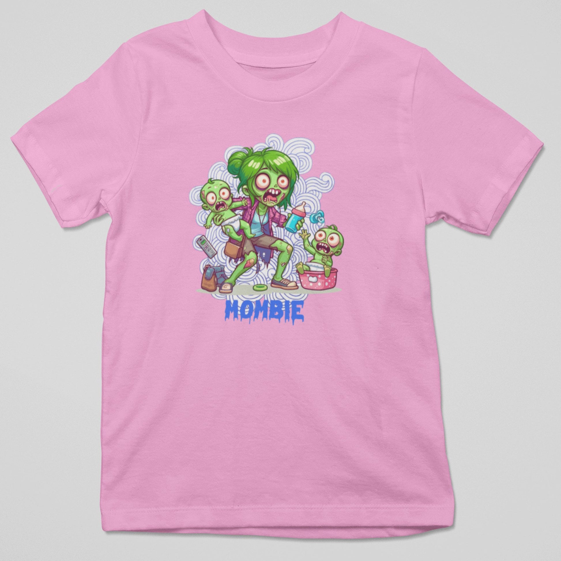 Camiseta Mombie con diseño mamá zombi, humor para madres al límite, regalo original