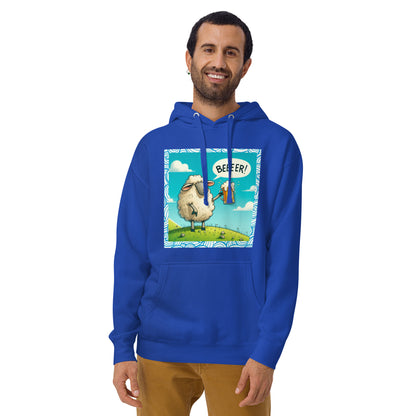 Sudadera "Oveja BeeER!": La Oveja Más Divertida del Prado