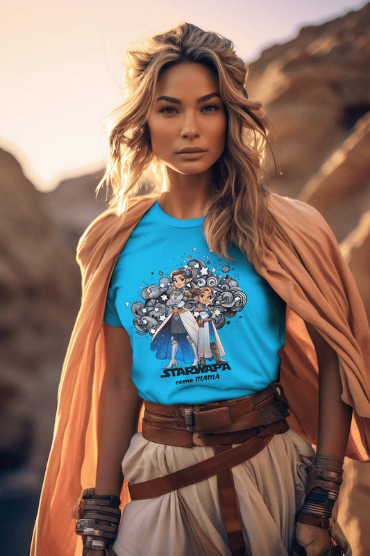 Mujer con camiseta Starwapa como Mamá, Star Wars - Starway to Helen