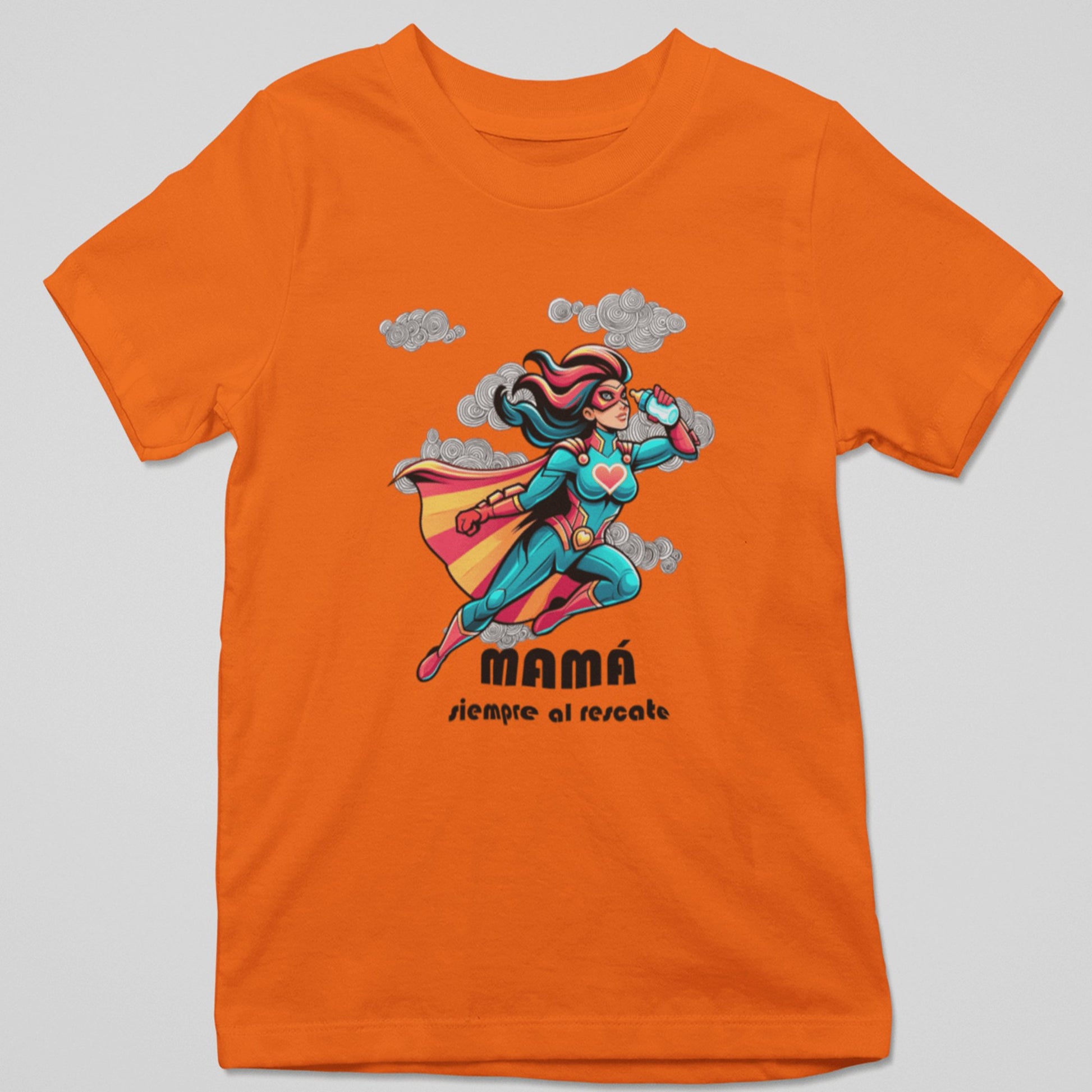 CAMISETA NARANJA DIA DE LA MADRE