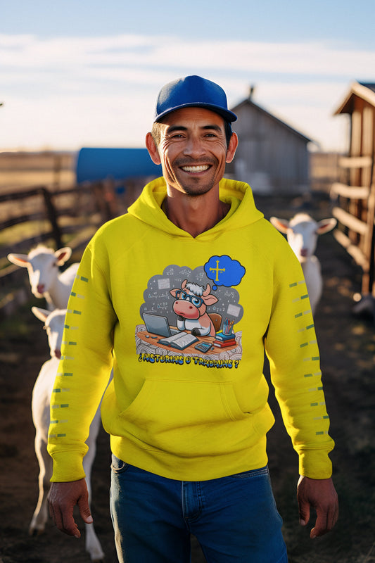 Sudadera ¿Asturias o Trabajar? - Para los Amantes de Asturias y el Buen Humor