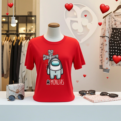 Camiseta "A Monjas" - Diseño Divertido y Original para Fans del Humor Geek